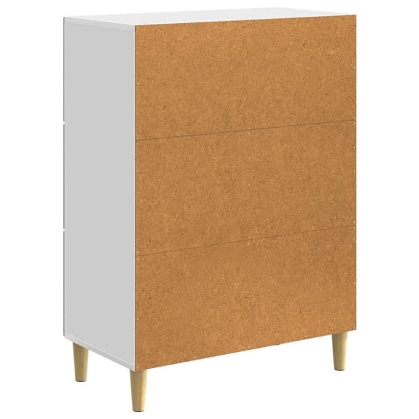 Sideboard Vit högglans 66 x 34,5 x 90 cm Konstruerat trä