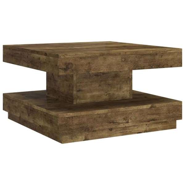 Soffbord mörkbrun 60x60x35 cm MDF