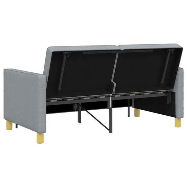 Pull Out Sofa Bed Ljusgrön Tyg