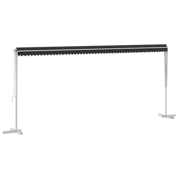Fristående markis Antracit 6 x 3 m Polyester