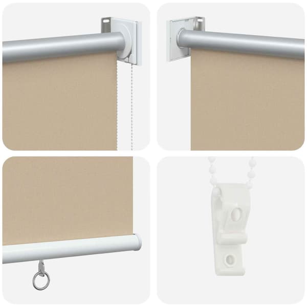 Rullgardin UV-skydd Beige 180 x 230 cm Polyester
