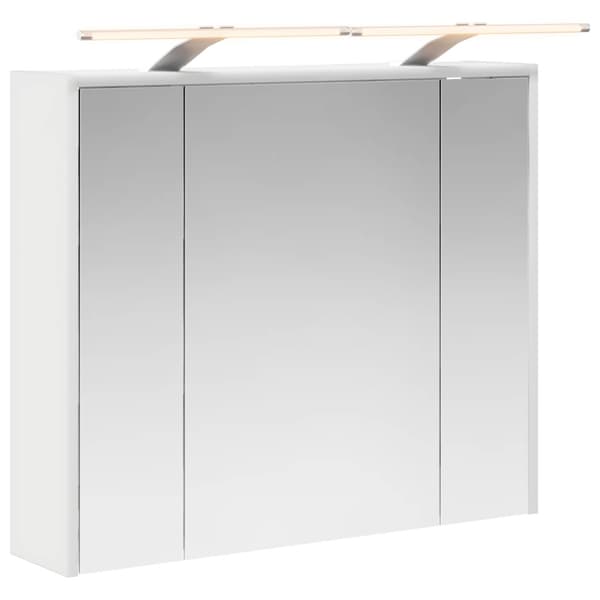 Badrumsspegelskåp Vit 73,5 x 16 x 62,5 cm Konstruerat trä