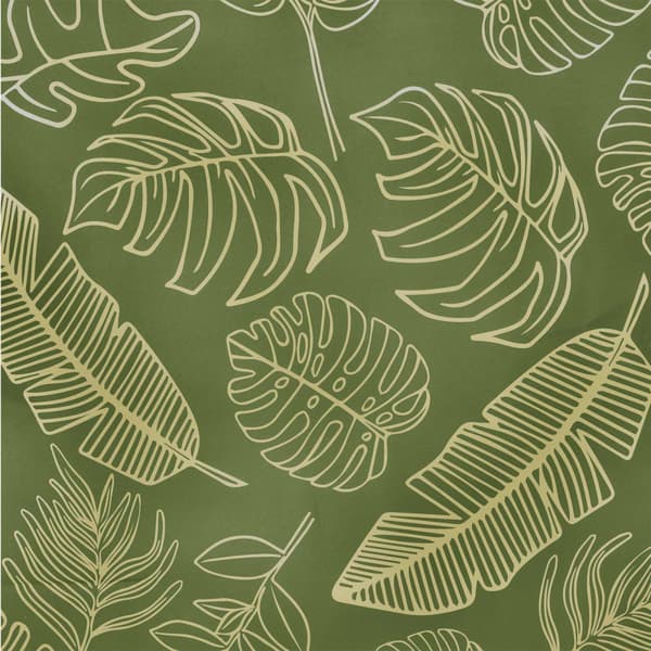 Kuddöverdrag 2 st HEERLEN Bladdesign Ø 15 x 40 cm Polyester
