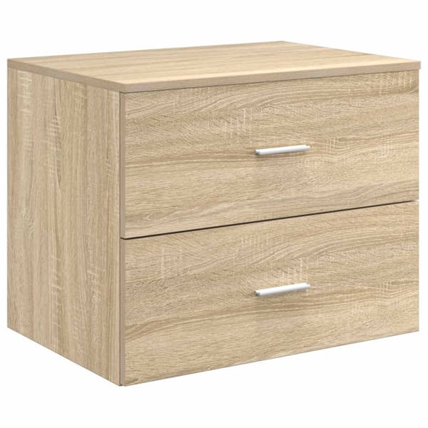 Badrumsmöbelset 3 st Sonoma-ek 49,5 x 44,5 x 66 cm