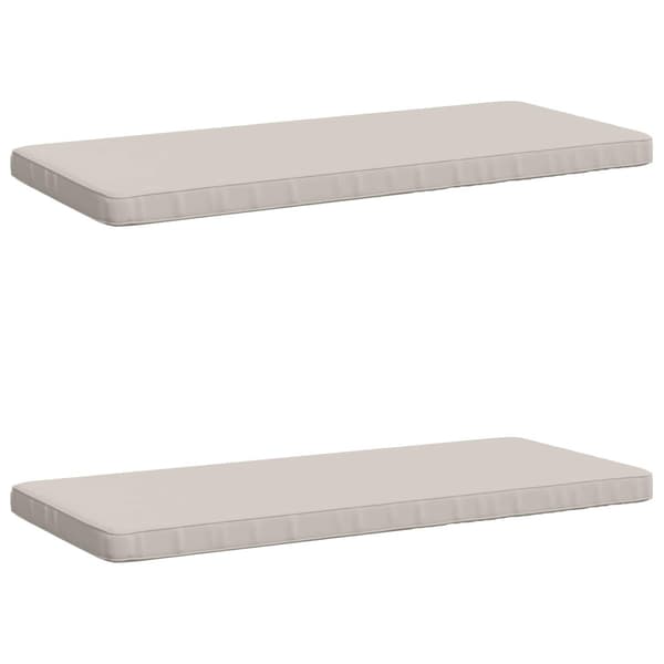 2-delade Bänk Kuddar VUGHT 2 st 100% Polyester Vit
