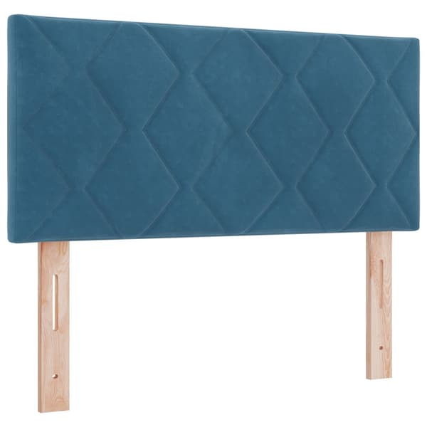 Huvudgavel Mörkblå 100 cm Sammet