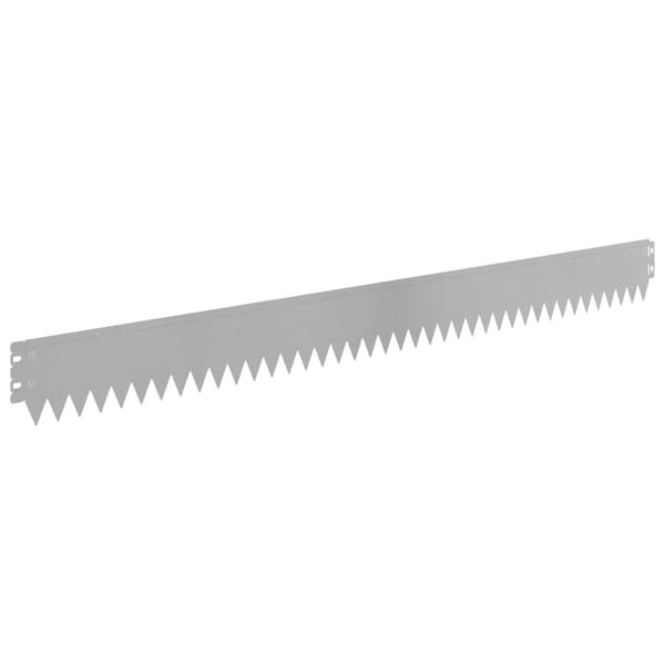 Kant för gräsmatta 10 pcs 103 x 10 cm Stål Silver