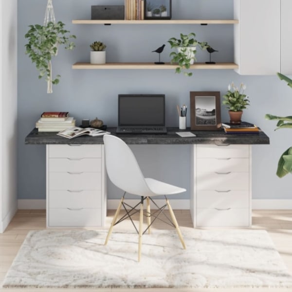 Bordsskiva mörkbrun 180x50x(2-6) cm behandlad massiv ek
