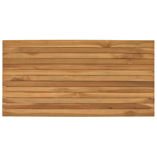 Bordsskiva 100 x 50 x 3,5 cm Rektangulär Massivt teakträ