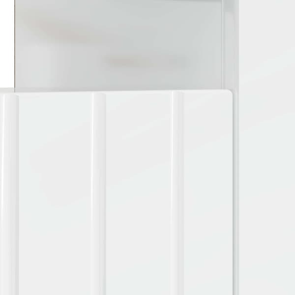 LED TV-skåp Vit högglans Konstruerat trä