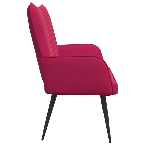Tvåsitssoffa Vinröd 115 x 61 x 87 cm Sammet