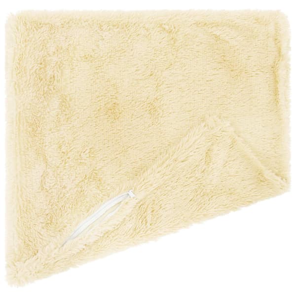 Kuddöverdrag 2 st HEERLEN Gräddvit 45 x 45 cm PV Fleece