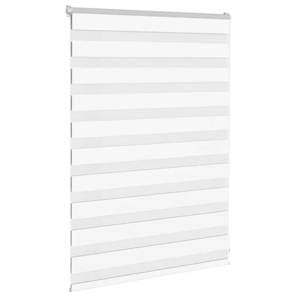Rullgardin zebra vit 110x100 cm tyg bredd 105,9 cm polyester