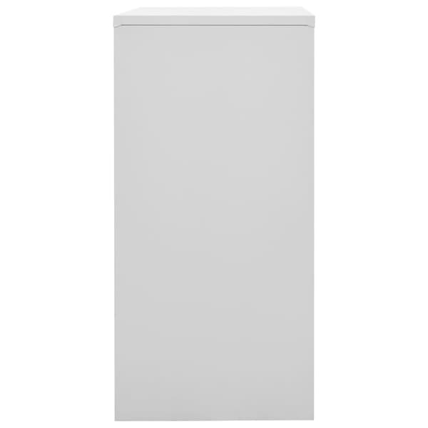 Förvaringsskåp 2 st ljusgrå och grön 90x45x92,5 cm stål