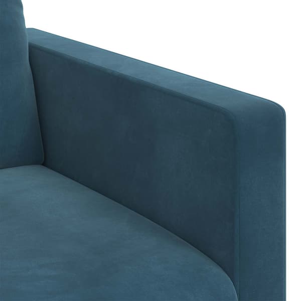 Soffa Blå 78 x 78 x 80 cm Sammet