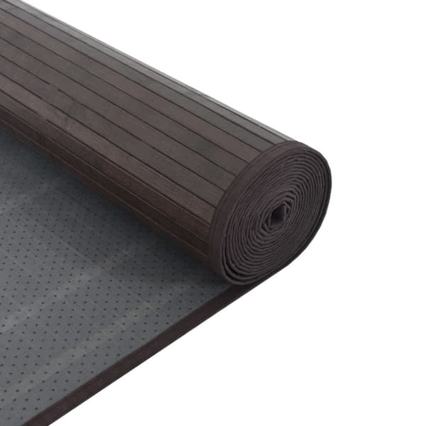 Matta rektangulär mörkbrun 70x100 cm bambu