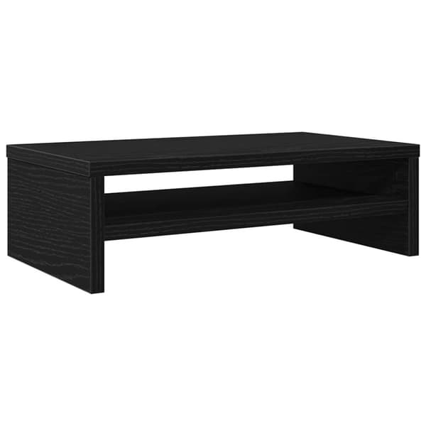 Monitorstativ svart ek 42x24x13 cm konstruerat trä