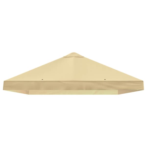 Gazebo taköverdrag 6 x 3 m Gräddvit Polyester 190 gsm
