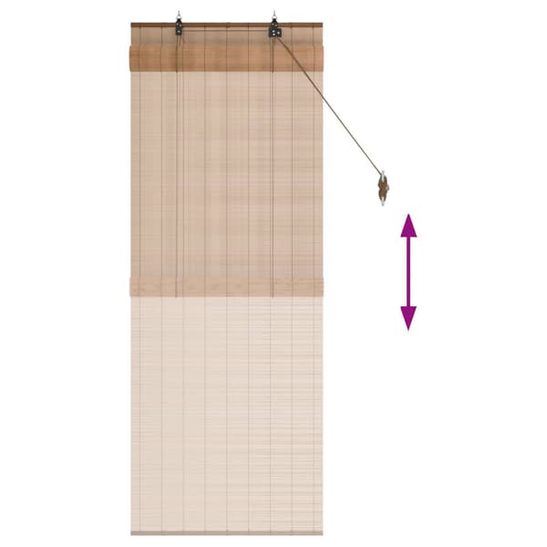Rullgardin Brun 60 x 160 cm Bambu