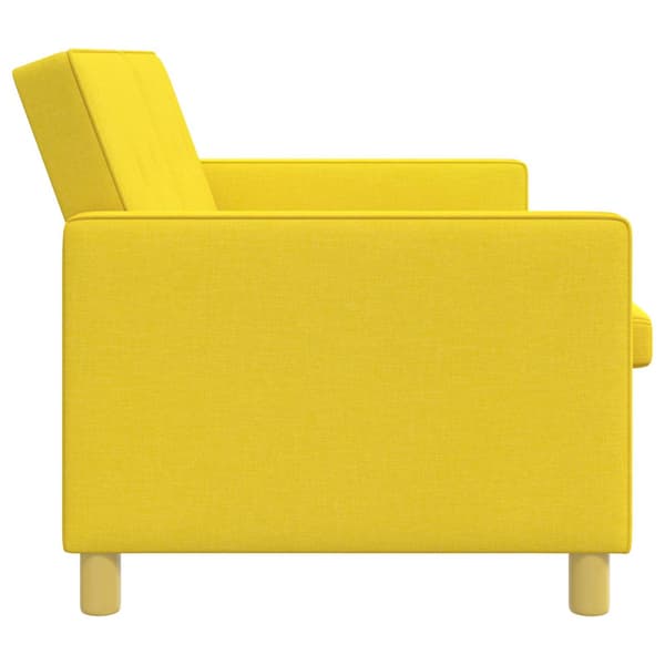 Pull Out Sofa Bed Ljusgul Tyg