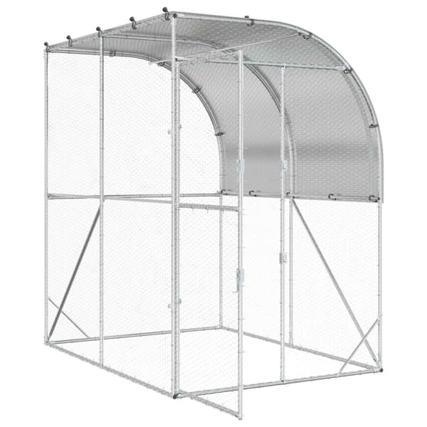 Hönsgård Silver 200 x 200 x 215 cm Galvaniserat stål