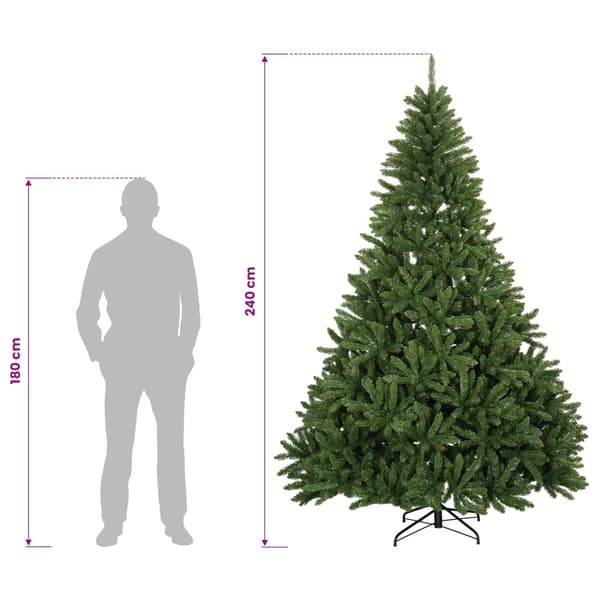 Plast Hingad Julgran 240 cm 300 LED-lampor Varmvit