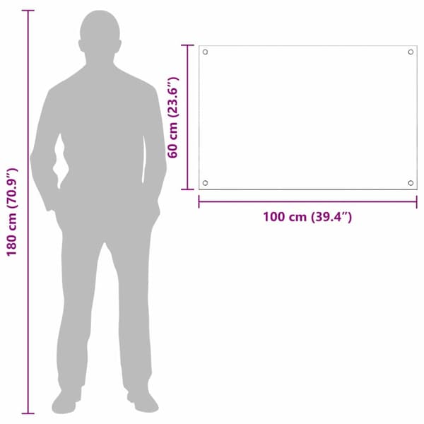 Köksskydd 2 pcs Vit 100 x 60 cm härdat glas