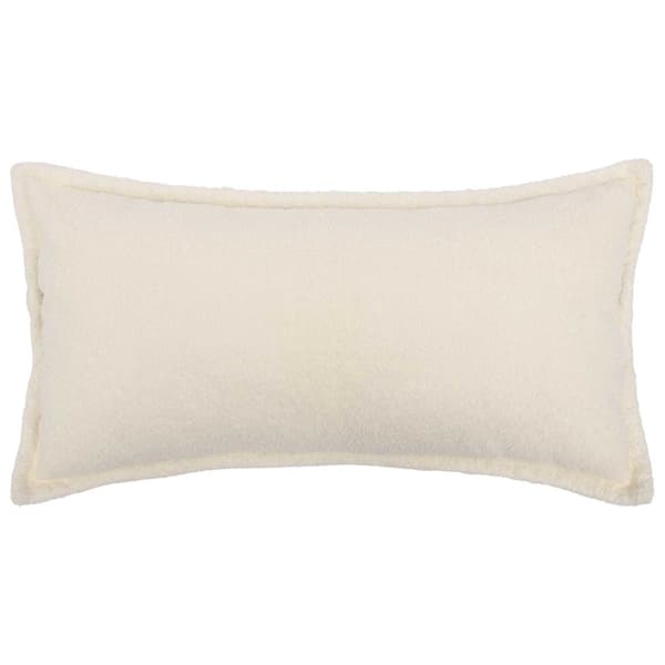 Kuddöverdrag 12 st HOUTEN Gräddvit 40 x 80 cm Bouclé