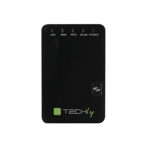 TECHly Wall Plug Wireless Router 300N Wall Repeater2 - trådlös router - Wi-Fi - vägginsticksbar