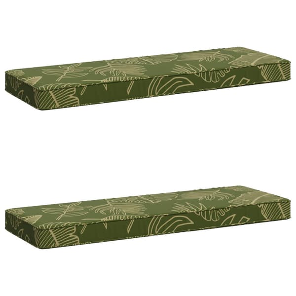 2-delade Bänk Kuddar VUGHT 2 st 100% Polyester Bladdesign