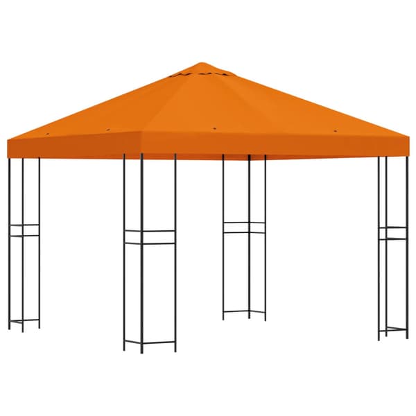 Paviljong 3 x 3 m Orange Polyester och Stål 190 gsm
