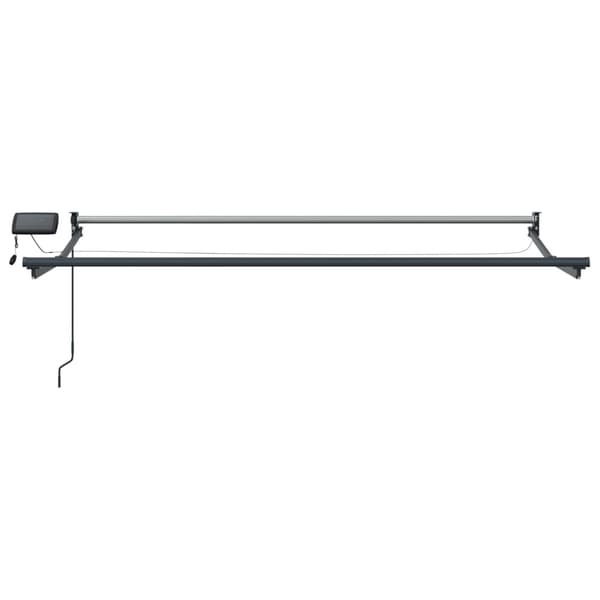 Manuell utdragbar markis med LED-lampor 3 x 2,5 m