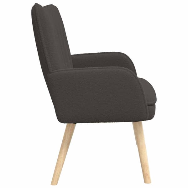 2-sits soffa Mörkgrå 115 x 61 x 87 cm Bouclé