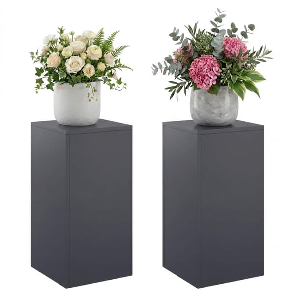 Växtställ 2 pcs Antracit 30 x 30 x 60 cm Galvaniserat stål