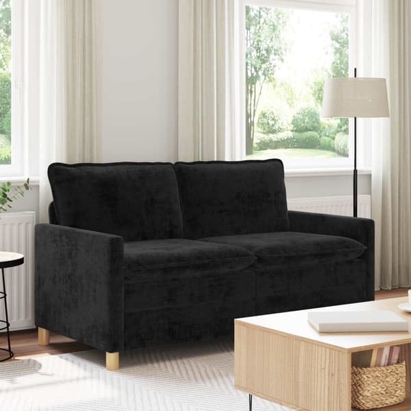 Soffa Svart 156 x 81 x 87,5 cm Polyester