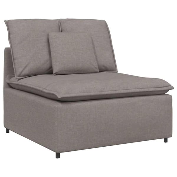Modulsoffa med kuddar i taupe