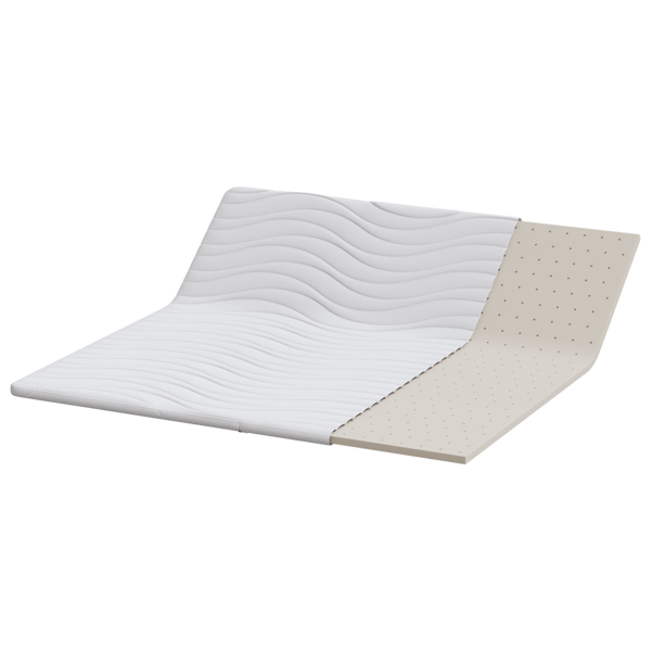 Madrasskydd Vit 200 x 200 cm Stickad tyg