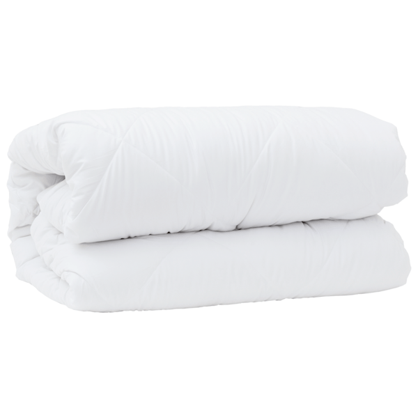 2-i-1 Duntäcke Vit 240 x 220 x 8 cm Polyester