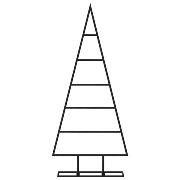 Julgran i metall svart 90 cm