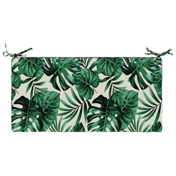 Bänk kudde SOEST 100% Polyester Bladmönster 80 x 40 x 5 cm