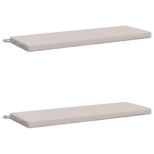 2-delade Bänk Kuddar SOEST 2 st 100% Polyester Vit
