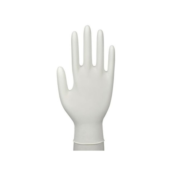 Nitrilhandske acc./pfri vit M 150/fp