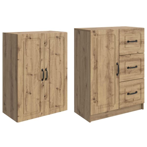 Skåpset 2 pcs Artisan-ek Konstruerat trä