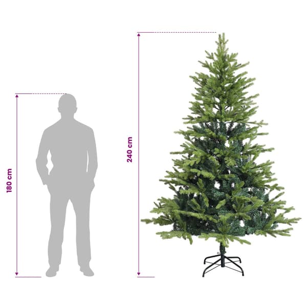Plast Hingad Julgran 240 cm 300 LED-lampor Varmvit