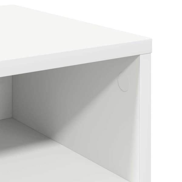 Sängbord 2 st vit 40x30x30 cm konstruerat trä