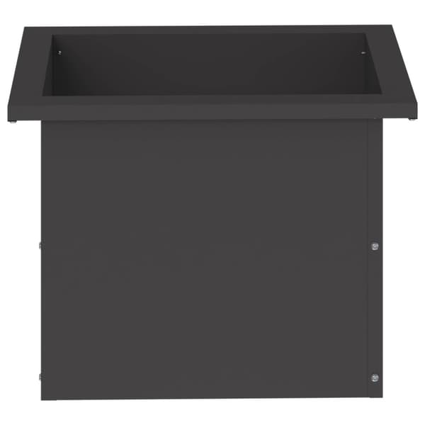 Odlingslåda med LED Svart 30 x 40 x 30 cm Stål