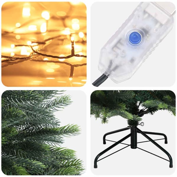 Plast Hingad Julgran 150 cm 150 LED-lampor Varmvit