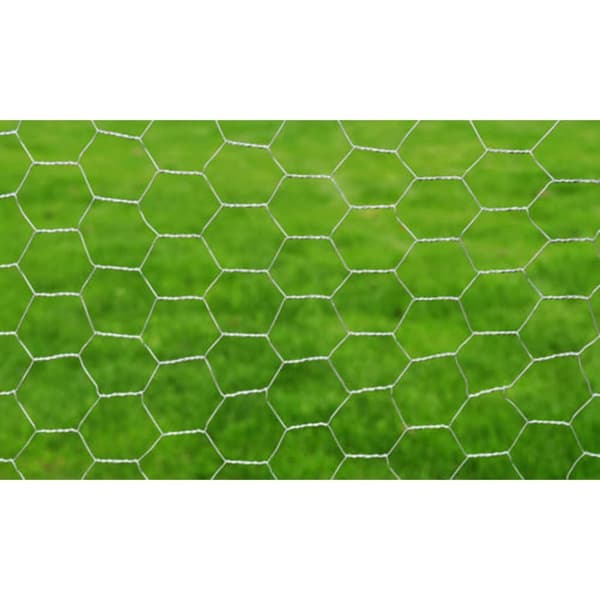 Hönsnät galvaniserat stål 25x0,5 m silver