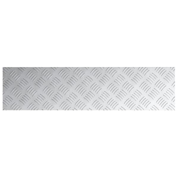 Trappsteg Rektangulär 2 pcs Silver 80 x 20 cm Aluminium