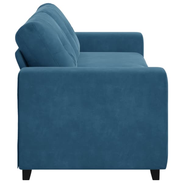 3-Sits soffa Blå 220 cm Sammet